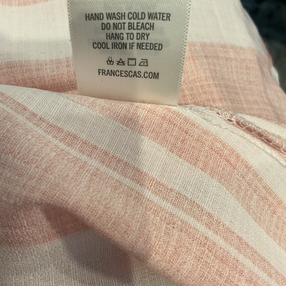 Harper Pink and Ivory Striped Wrap Dress - Picture 14 of 14